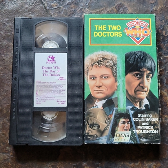 Dr Who The Two Doctors case & Day of Daleks VHS - Picture 6 of 6